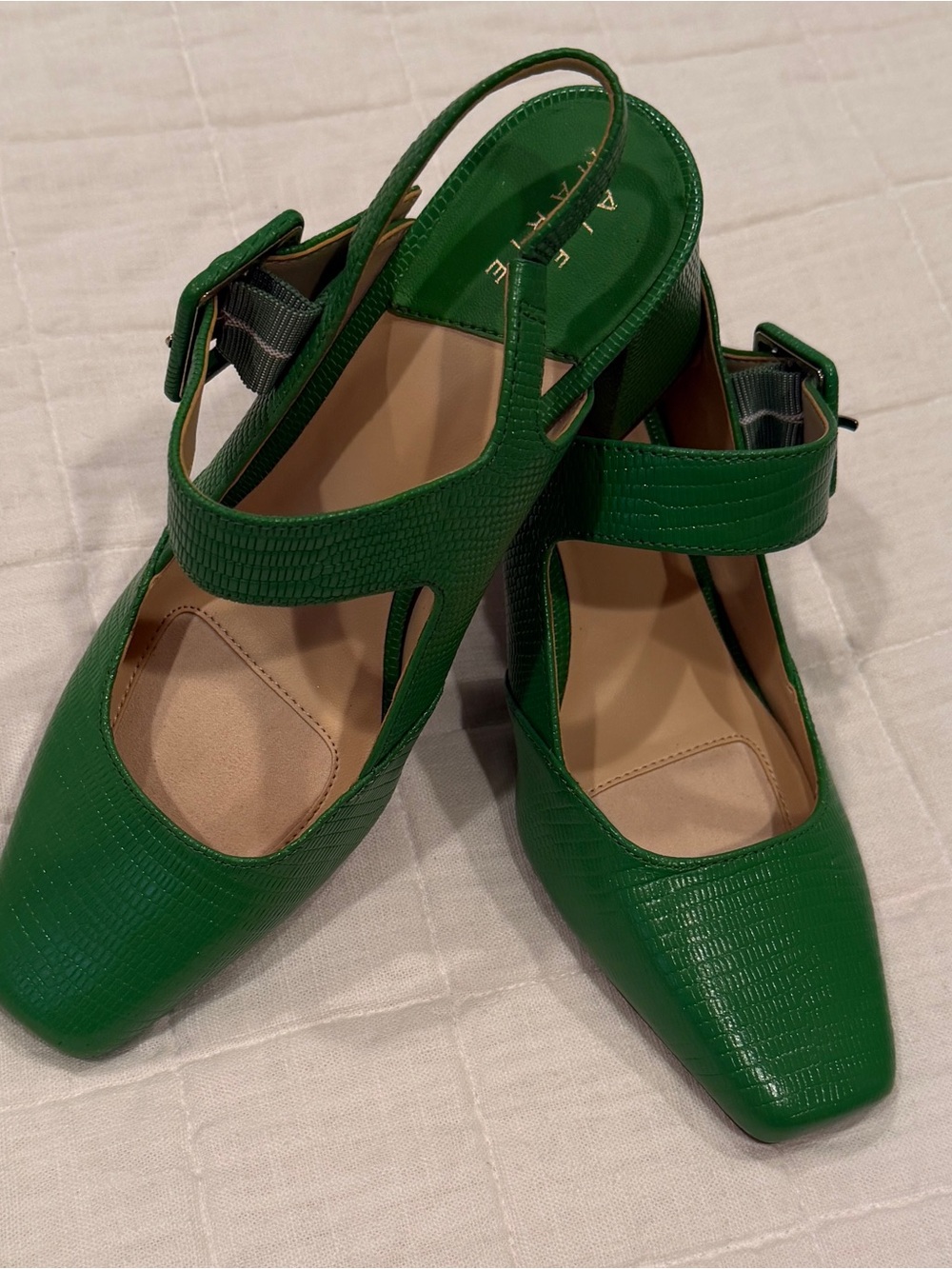 Alex Marie Green Slingback Pumps - Women's